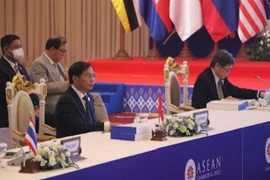 Bộ trưởng Ngoại giao Bùi Thanh Sơn tại Hội nghị. (Ảnh: TTXVN/phát)