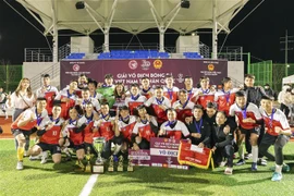 Đội Gwangju FC đoạt danh hiệu vô địch sau chiến thắng 4-2 trong loạt đá luân lưu với đội Bucheon FC ở trận chung kết. (Ảnh: Anh Nguyên/TTXVN)