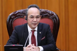 Đại sứ Thái Lan tại Việt Nam Nikorndej Balankura phát biểu. (Ảnh: Dương Giang/TTXVN)