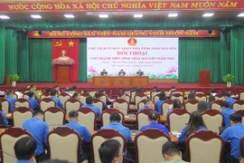 Quang cảnh buổi đối thoại. (Ảnh: TTXVN phát)