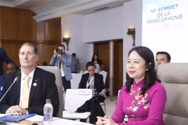 Phó Chủ tịch nước Võ Thị Ánh Xuân dự khai mạc Hội nghị Cấp cao Pháp ngữ lần thứ 18. (Ảnh: Lâm Khánh/TTXVN)