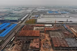 Một góc khu công nghiệp Quang Châu (Bắc Giang). (Ảnh: Danh Lam/TTXVN)