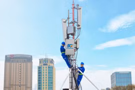 VinaPhone 5G đã có mặt tại nhiều tỉnh thành trên cả nước. (Ảnh: Minh Sơn/Vietnam+)