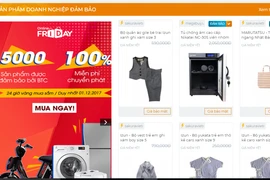 Nhiều mặt hàng giảm giá mạnh trên trang http://store.onlinefriday.vn. (Ảnh chụp qua màn hình)