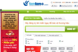 Các doanh nghiệp, cá nhân có thể đăng ký tên miền tại địa chỉ www.tenten.vn. (Ảnh: Vietnam+)