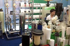 Nhiều công nghệ xử lý nước tiên tiến được DN Nhật Bản giới thiệu tại Vietwater 2012. (Ảnh: T.H/Vietnam+)