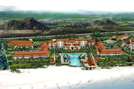 Mô hình khu biệt thự và khách sạn Raffles. (Ảnh: Vingroup)