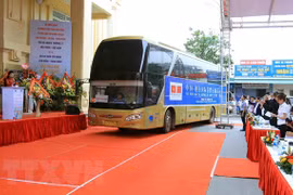 Một tuyến vận tải liên vận từ Việt Nam sang Trung Quốc. (Ảnh: An Đăng/TTXVN)