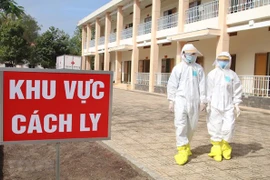 Một khu vực cách ly cho người nhiễm dịch COVID-19. (Nguồn: TTXVN)