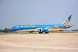 Máy bay của hãng hàng không Vietnam Airlines. (Ảnh: Việt Hùng/Vietnam+)