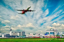 Tàu bay của hãng hàng không Vietjet. (Ảnh: CTV/Vietnam+)