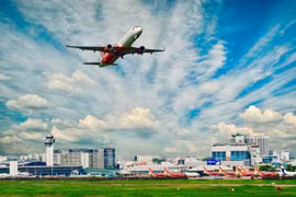 Tàu bay của hãng hàng không Vietjet. (Ảnh: CTV/Vietnam+)