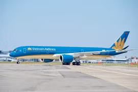 Máy bay của hãng hàng không Vietnam Airlines. (Ảnh: Việt Hùng/Vietnam+)
