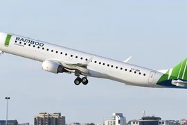 Dòng máy bay Embraer E195 được Bamboo Airways đưa vào khai thác 3 đường bay tới Côn Đảo. (Ảnh: PV/Vietnam+)
