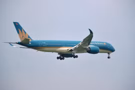 Vietnam Airlines sẽ điều chỉnh khai thác các chuyến bay tới khu vực Trung Bộ do ảnh hưởng của bão số 9. (Ảnh: CTV/Vietnam+)