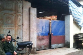 Căn nhà nơi xảy ra án mạng trong đêm khiến 2 người chết, 2 người bị thương. (Ảnh: Sơn Bách/Vietnam+)