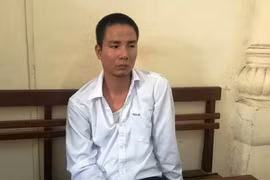 Tài xế Dũng tại cơ quan công an (Ảnh: CTV)