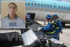 Làm nhiệm vụ giám sát việc vận chuyển hàng hóa, hành lý của khách tại sân bay, Thắng đã lợi dụng để tiến hành trộm cắp tài sản. (Ảnh: Cơ quan chức năng cung cấp)