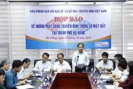 Quang cảnh buổi họp báo. (Ảnh: Trần Lê Lâm/TTXVN)
