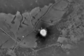 Một cuộc oanh tạc của không quân Nga ở Syria ngày 5/10. (Nguồn: Reuters/TTXVN)