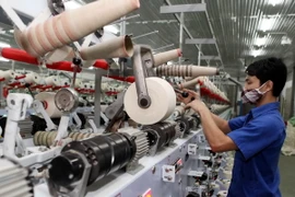 Công ty Dệt Hà Nam đầu tư hàng chục tỷ đồng lắp đặt dây chuyền se sợi xuất khẩu hiện đại chuẩn bị cho tiến trình hội nhập thực hiện TPP. (Ảnh: Trần Việt/TTXVN)