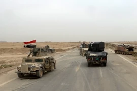 Lực lượng an ninh Iraq được triển khai chống IS tại Ramadi ngày 6/10. (Nguồn: Reuters/TTXVN)
