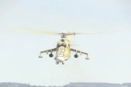 Trực thăng không quân Nga tham gia chiến dịch không kích chống IS tại căn cứ Heymim gần thị trấn Latakia, Syria ngày 6/10. (Nguồn: Reuters/TTXVN)