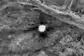 Không quân Nga không kích trung mục tiêu IS tại tỉnh Idlib, Syria. (Nguồn: Reuters/TTXVN)