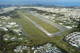 Căn cứ không quân Futenma tại Ginowan, tỉnh Okinawa tháng 9/2012. (Nguồn: Kyodo/TTXVN)