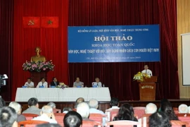 Chủ tịch nước Trương Tấn Sang phát biểu tại Hội thảo. (Ảnh: Thanh Vũ/TTXVN)