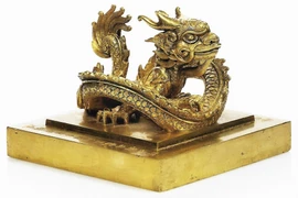 Kim ấn Hoàng đế chi bảo của vua Minh Mạng. (Nguồn: TTXVN)