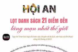 [Infographics] Hội An lọt danh sách 21 điểm đến lãng mạn nhất thế giới