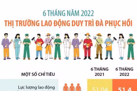Thị trường lao động duy trì đà phục hồi trong 6 tháng năm 2022