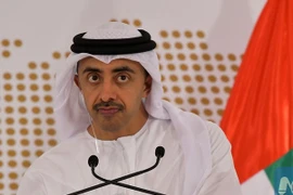 Ngoại trưởng UAE Sheikh Abdullah bin Zayed al-Nahayan. (Nguồn: AFP)