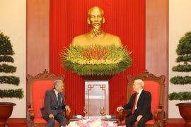 Tổng Bí thư, Chủ tịch nước Nguyễn Phú Trọng tiếp Thủ tướng Malaysia Mahathir Mohamad thăm chính thức Việt Nam (28/8/2019). (Ảnh: Trí Dũng/TTXVN) 