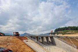 Thi công hồ chứa nước Nà Mo ở xã Vô Ngại, huyện Bình Liêu, tỉnh Quảng Ninh. (Nguồn: quangninh.gov.vn) 