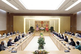 Quang cảnh cuộc hội đàm giữa Thủ tướng Chính phủ Phạm Minh Chính và Thủ tướng Malaysia Dato’ Sri Ismail Sabri bin Yaakob. (Ảnh: Dương Giang/TTXVN) 