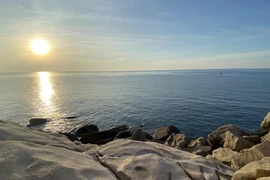 Điểm tham quan lý tưởng ở Vườn Quốc gia Núi Chúa (xã Vĩnh Hải, huyện Ninh Hải). (Ảnh: Công Thử/TTXVN) 