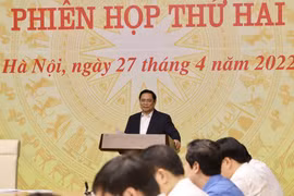 Thủ tướng Phạm Minh Chính phát biểu chỉ đạo. (Ảnh: Lâm Khánh/TTXVN) 