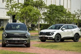 Thaco Auto chính thức xuất xưởng mẫu xe Kia Sportage thế hệ hoàn toàn mới. (Ảnh: TTXVN phát)