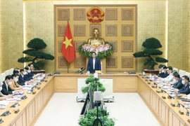 Chiều 22/3, tại Hà Nội, Thủ tướng Phạm Minh Chính làm việc với Trung ương Hội Người cao tuổi Việt Nam. (Ảnh: Dương Giang/TTXVN) 