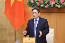 Thủ tướng Phạm Minh Chính chủ trì phiên họp. (Ảnh: Dương Giang/TTXVN) 