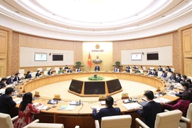 Quang cảnh Phiên họp Chính phủ thường kỳ tháng 02/2022. (Ảnh: Dương Giang/TTXVN) 