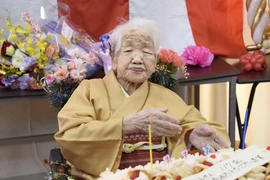 Cụ bà Kane Tanaka, người cao tuổi nhất thế giới, qua đời ở tuổi 119. (Ảnh: Kyodo/TTXVN)