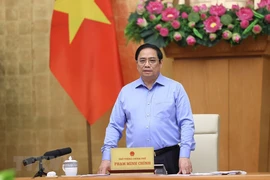 Thủ tướng Phạm Minh Chính chủ trì phiên họp. (Ảnh: Dương Giang/TTXVN) 