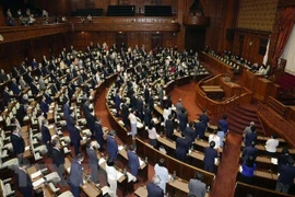 Toàn cảnh phiên họp Thượng viện Nhật Bản tại Tokyo. (Ảnh: Kyodo/TTXVN)