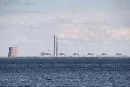 Nhà máy điện hạt nhân Zaporizhzhia ở Ukraine. (Nguồn: AFP/TTXVN)