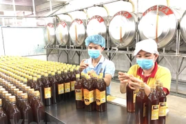Sản xuất mật ong tại công ty cổ phần đầu tư tập đoàn Xuân Nguyên. (Ảnh: Mỹ Phương/Vietnam+)