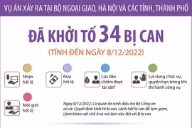 Vụ án ở Bộ Ngoại giao, Hà Nội và các tỉnh, thành: Đã khởi tố 34 bị can