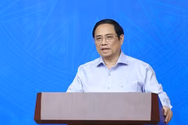 Thủ tướng Phạm Minh Chính phát biểu. (Ảnh: Dương Giang/TTXVN)